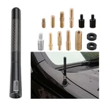 Khguz Carbon Fiber Short Antenna, 4.7 Inch American Flag Vehicle Black. Fixed Price $13.68.