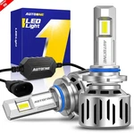 Pair Autoone 9005 HB3 Led Headlight Bulbs High/low Beam Kit 80000LM Super Bright. Fixed Price $37.99.