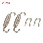 Pack Of 2 Motorcycle 45MM Exhaust Pipe System Muffler Coil Spring W/ Pull Hooks. Fixed Price $16.90.