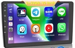 2GB+32GB Hikity Double Din Android Stereo With Wireless Carplay 10 Screen. Fixed Price $108.02.