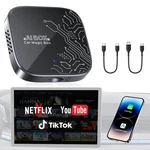 4-IN-1 Wireless Carplay Adapter For Streaming Netflix/youtube/tiktok/tf Card,.... Fixed Price $64.27.