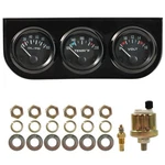 Autoxbert 2" 52MM Triple Gauge Set (oil Pressure +water Temp Black. Fixed Price $45.15.
