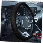 Universal Fit 15 Inch Genuine Leather With Lace-up Detailing Steering Black. Fixed Price $31.97.