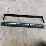 24 Port Ets Jack Blank Patch Panel Plate & Back Bar CAT5 CAT6 19" Rack Mount 1U. Fixed Price $23.70.