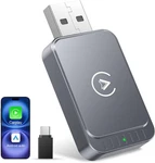 Carplay & Android Auto Adapter 2-IN-1, Converts Wired Wireless, Grey. Fixed Price $98.59.