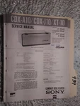 Sony CDX-A10 J10 XT-10 Service Manual Original Repair Book Stereo Player. Fixed Price $25.00.