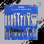 38 Pc Radio Removal Keys Kit Carrying Case Foreign Factory Domestic Stereo. Fixed Price $19.99.