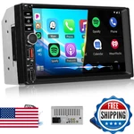 Double Din Wireless Carplay Android Auto Radio, 7 Inch Hd Touch Screen. Fixed Price $83.32.