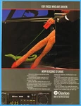 1980 Clarion 8550R Car Stereo Cassette Audio Deck Pet Alligator Sexy Legs Ad. Fixed Price $11.00.