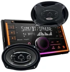 Jvc KW-R940BTS 2-DIN Lcd Bluetooth Car Stereo + 2X Audiotek K69.5 -6X9" Speaker. Fixed Price $159.99.