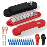 Avelis Bus Bar 12V 150A Power Distribution Block, 1/4 In Stud Red & Black. Fixed Price $16.71.