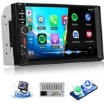Double Din Wireless Carplay Android Auto Radio, 7 Inch Hd Touch Screen. Fixed Price $99.98.