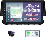 Fiuful 6+64G Core Android Car Radio Stereo For Honda Civic 2016 2017 2018 2019. Fixed Price $209.99.