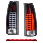 Led Set Smoked Tail Lights + High Mount 3RD Brake Lamp For Chevy Gmc 1992-199.... Fixed Price $157.47.