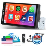 Hikity Upgrade 7 Inch Hd Single Din Touch Screen Radio- Wireless Carplay. Fixed Price $53.60.