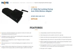 Havis C-MD-112 Slide Out Locking Swing Arm W/ Motion Adapter & Hardware Kit. Fixed Price $265.30.