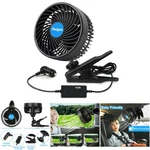 6 Inch 12V Cool Car Fan Front Rear Seat Portable Electric Air Fresh Clip Suv Rv. Fixed Price $61.19.