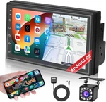 Hikity Double Din Android Car Stereo Sat NAV7 Inch Bluetooth / Ahd Rear 1GB+32GB. Fixed Price $101.27.