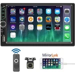 Leadfan 7INCH Car Stereo Double Din Radio Touchscreen With Backup Camera Mult.... Fixed Price $51.76.