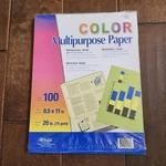 Bazic 100 Ct. Color Multipurpose Paper (ripped Seal). Fixed Price $11.99.