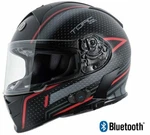 T14B Mako Bluetooth Dual Visor Dot Motorcycle Helmet Scramble Red Medium. Fixed Price $119.00.