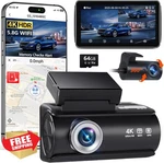 Faninso 4K Dash Front Rear - Dual Car Camera 64GB Wifi Gps 3" Screen. Fixed Price $74.99.