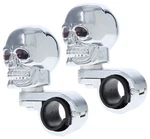 2 Lot Roadpro RPSPN11 Chrome Skull Style Steering Wheel Handle Spinner Knobs. Fixed Price $39.95.