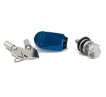Robert Becker Slx-blu-b Blue Seat Lock With Black Push Pin For Harley Davidson. Fixed Price $77.50.