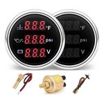 Mh Triple Gauge Set Water Temp (104 F-248 F), Oil Pressure (0-145PSI. Fixed Price $52.14.