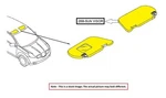 Left Blk Sun Visor Oem 18-23 Dodge Challenge 6KM09DX9AA. Fixed Price $75.00.