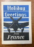 Wwii 1944 9TH Ninth Air Force France Greeting Card. Fixed Price $25.00.