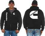 Jh Design Men's Cummins Diesel Hoodie Full Zip Up Black Hooded Sweatshirt. Fixed Price $69.98.