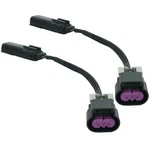 Micarun 2 Pcs Hid Led Headlight Adapter Wiring Harness Connector Pigtail.... Fixed Price $21.82.
