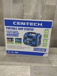 Cen-tech 750 Peak Amp Jump Starter And 12V Power Pack, Usb, Led Work Light. Fixed Price $74.77.